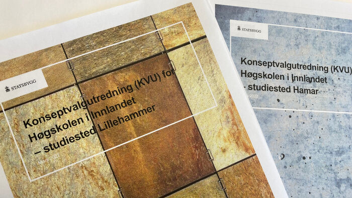 Bilde av de to rapportene fra Statsbygg