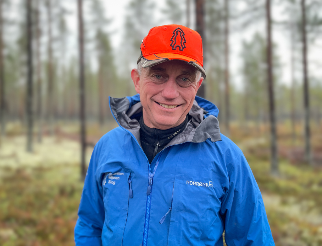 Portrait of Gudmund Nordtun in the forest