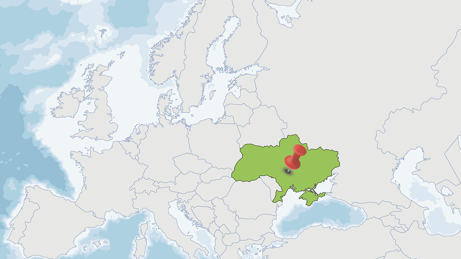 Ukraina ligger i hjertet av Europa. Foto: Colourbox
