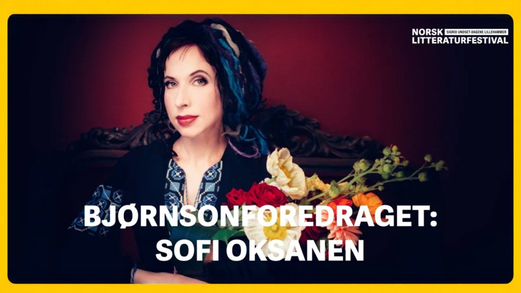 Banner med bilde av Sofi Oksanen