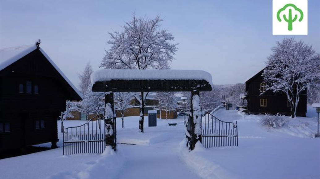 Inngang til Høgskolen i Innlandet - Lillehammer (Foto: Ingeborg Olsdatter Busterud Flagstad)