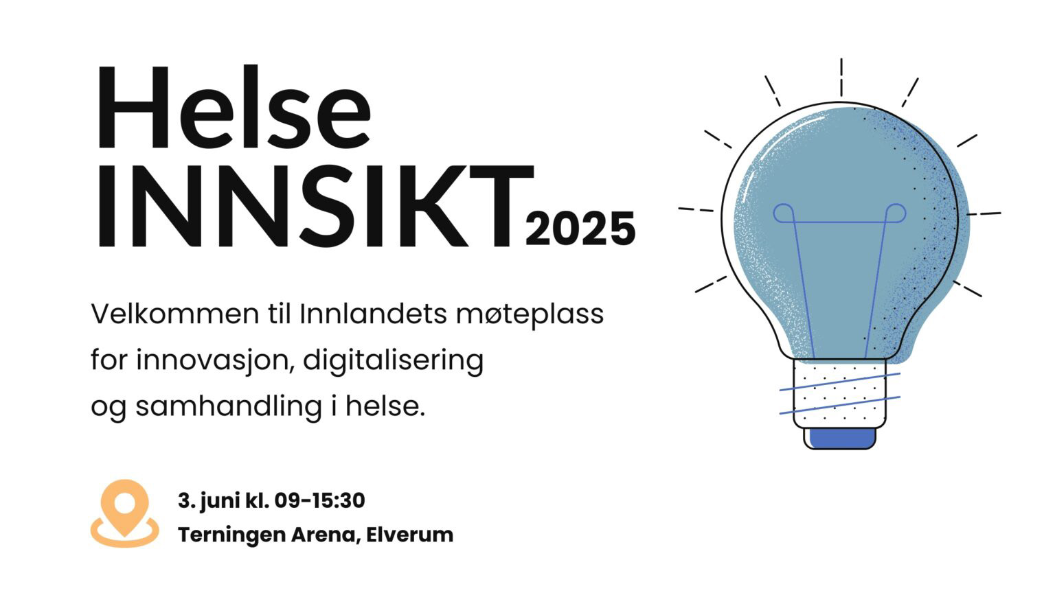 Banner Helseinnsikt 2025 med tekst HelseINNSIKT2025