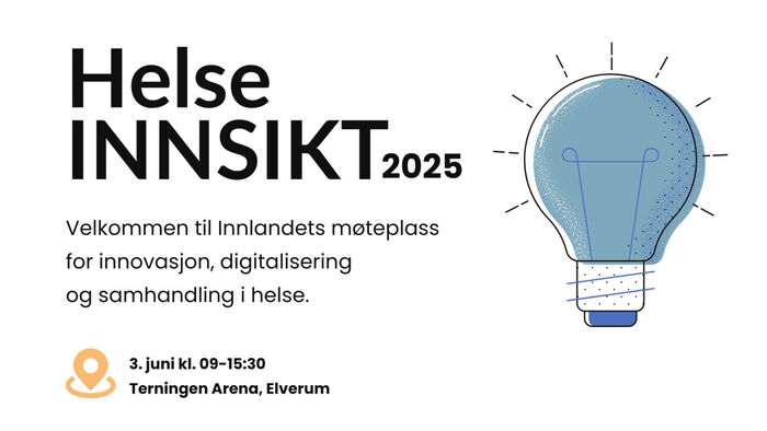 Banner Helseinnsikt 2025 med tekst HelseINNSIKT2025