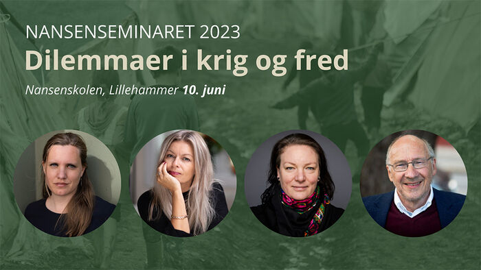 Banner, bilder av fire av innlederne og titteltekst