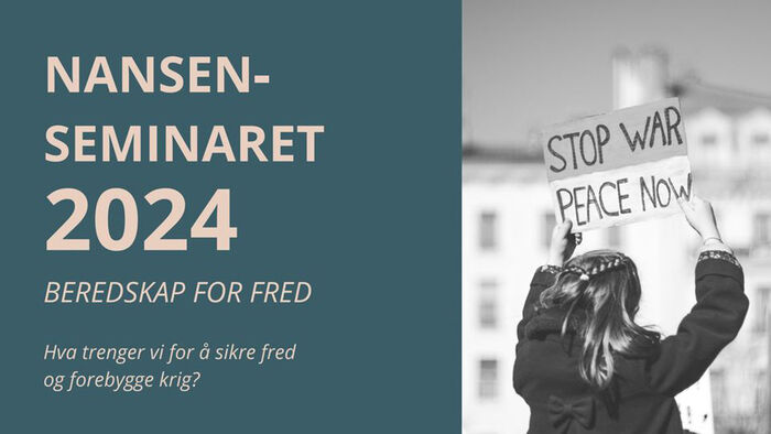 Banner, med tekst som tittelene på seminaret
