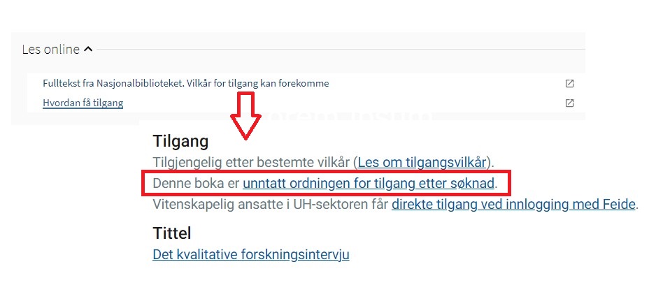 Boka er unntatt søknad