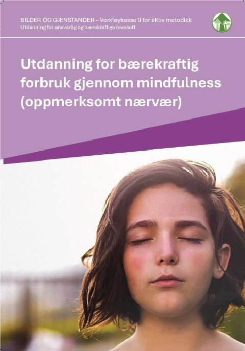 Viser en jente med øynene lukket