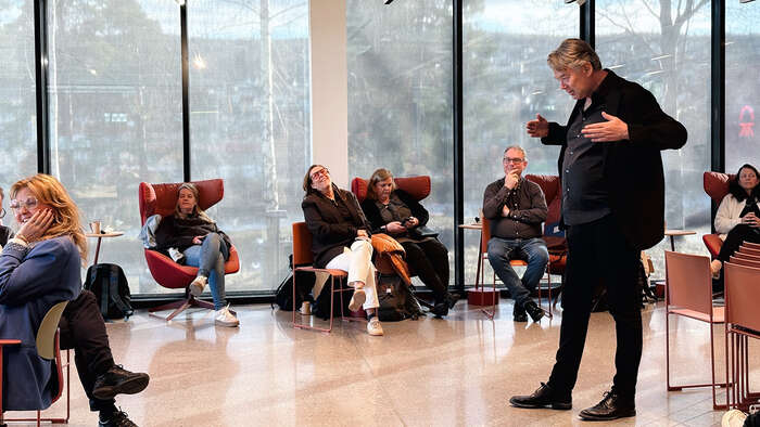 Petter Braathen leder workshop
