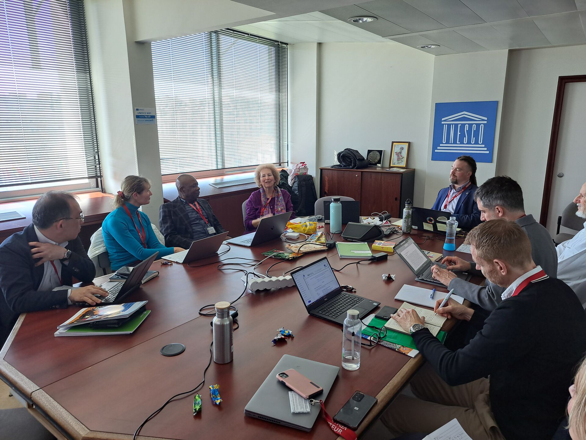 UNESCO kindly provides the meeting room