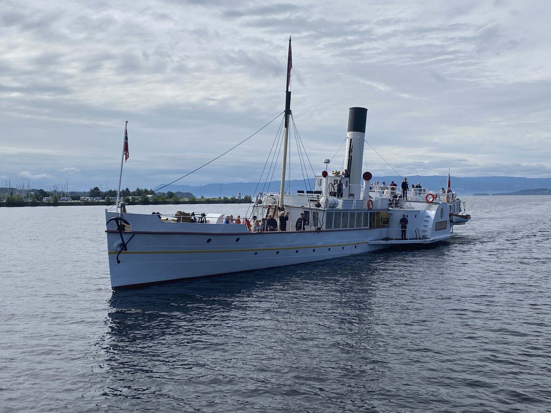 A boat on lake Mjøsa.