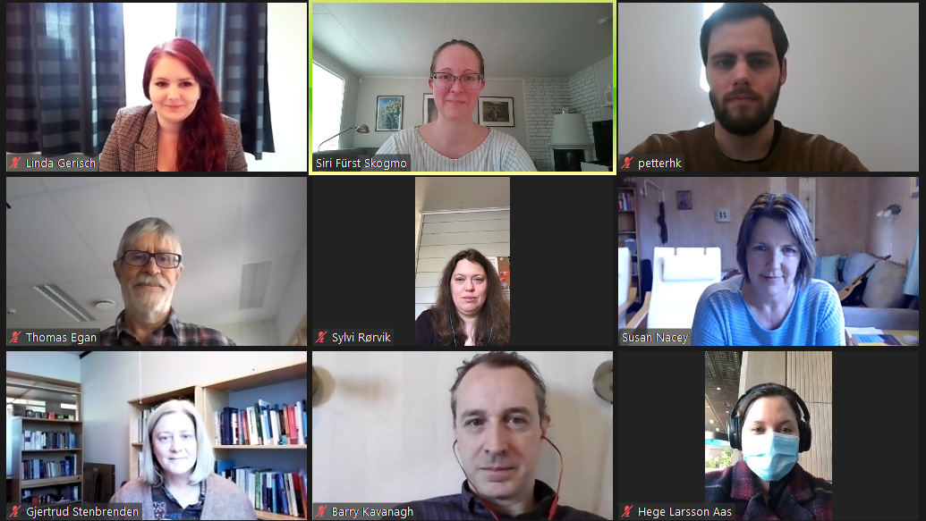 ELiU members during an online meeting. Photo: INN University