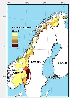 Kart over Skandinavia og Finland