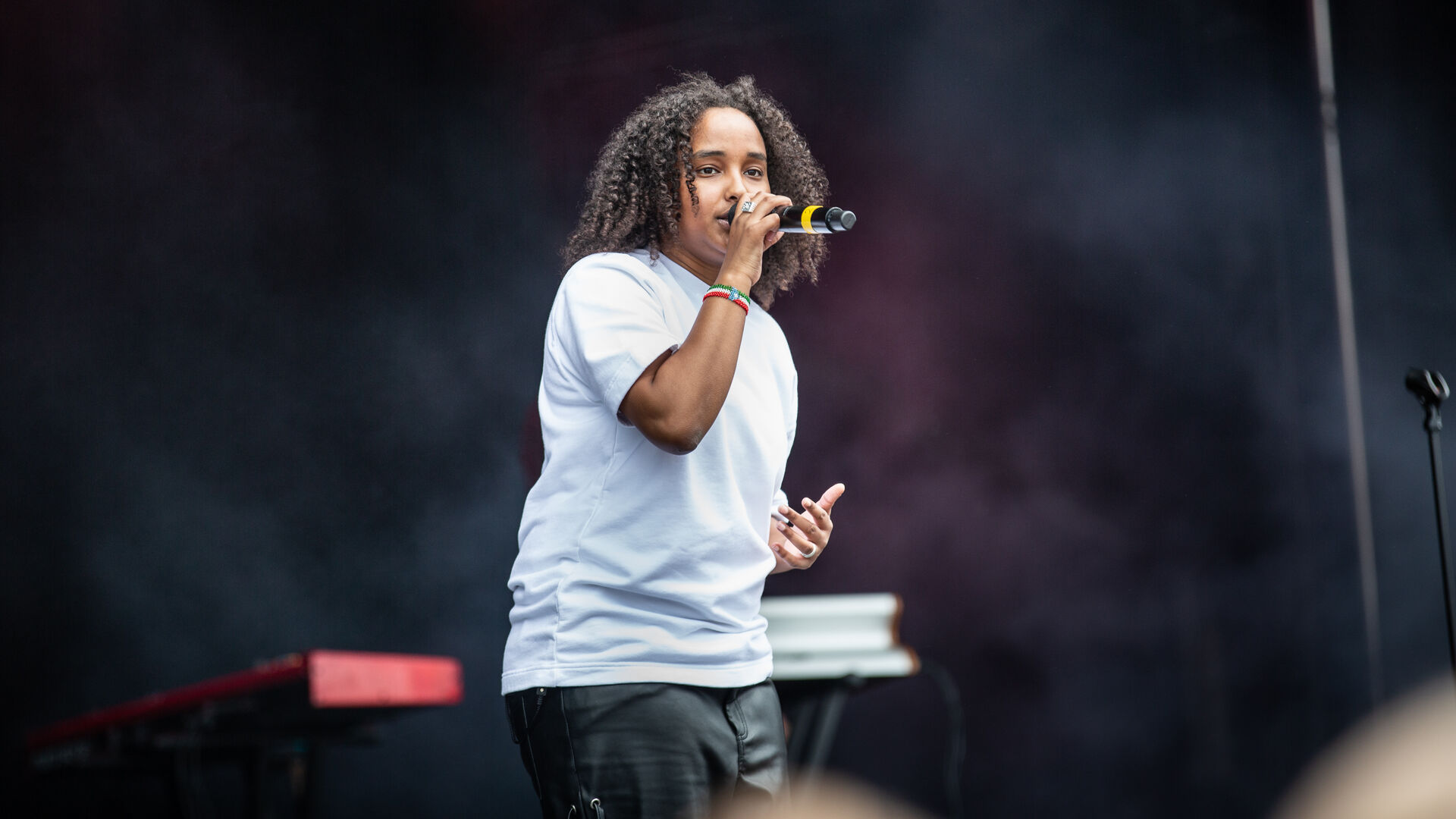 Musti performing at the Neon festival in 2022. 