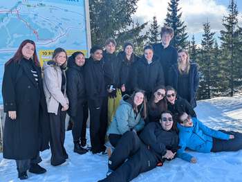 INN has been hosting 14 international students: three from FH Gesundheitsberufe OÖ in Austria, seven from UCLL in Belgium, and four from Professionshøjskolen Absalon in Denmark.