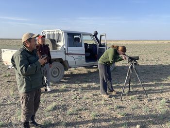 Goedbloed with rangers in the Great Gobi B.