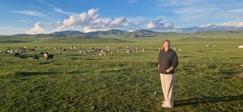 Goedbloed on the magnificent steppes in Mongolia.
