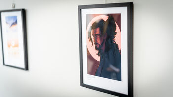 Daniela's art can be found on the walls at the Game School.