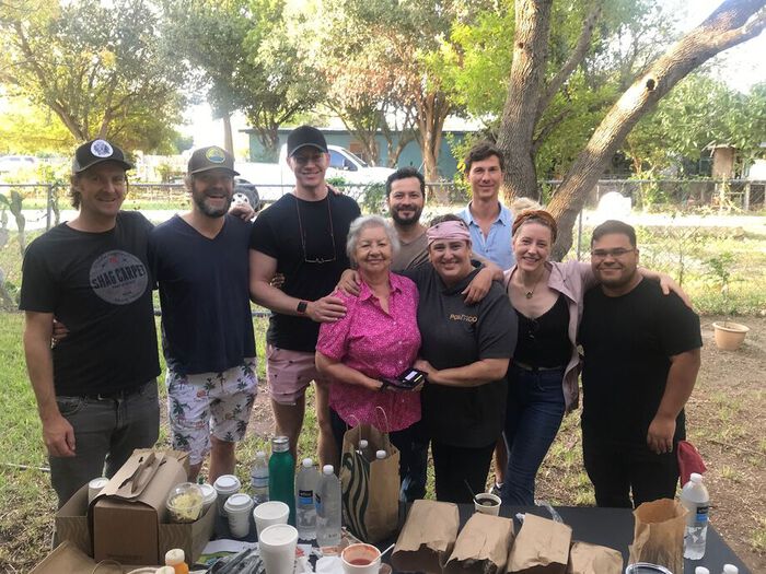 Lunch on set