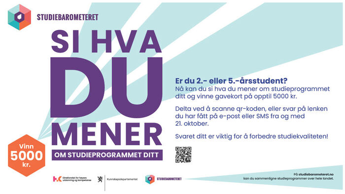 Plakat med tekst