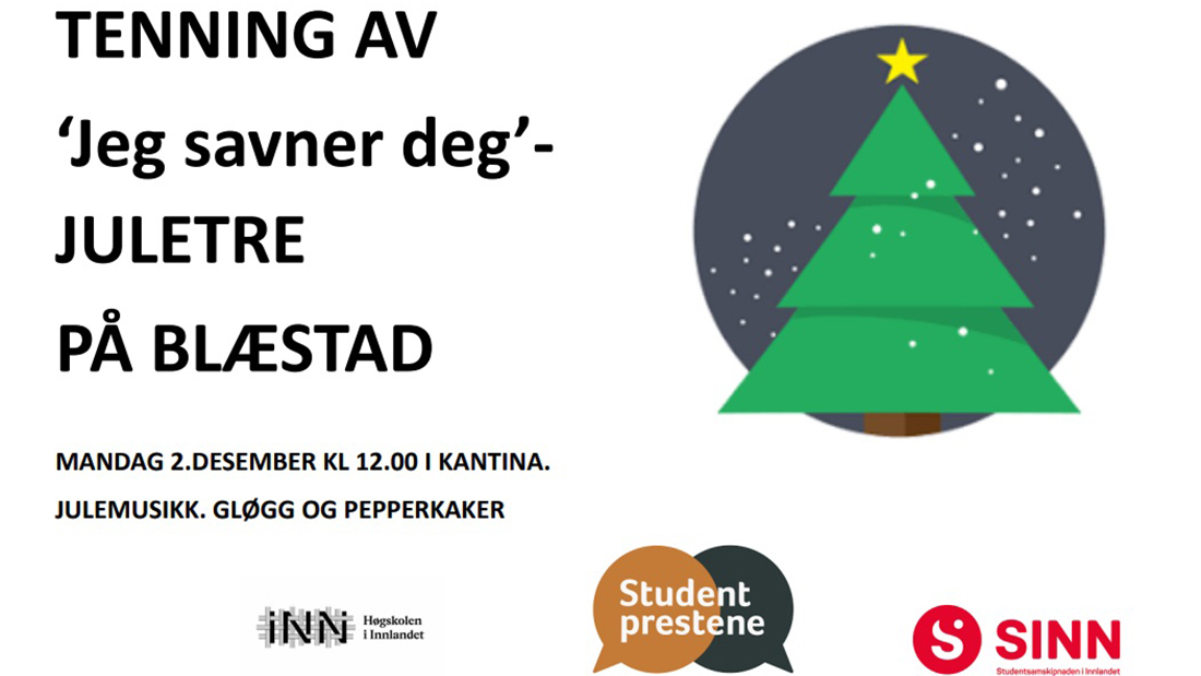 Plakat med tekst. 