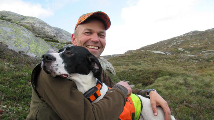 Jo Inge Breisjøberget emd hund i fjellet