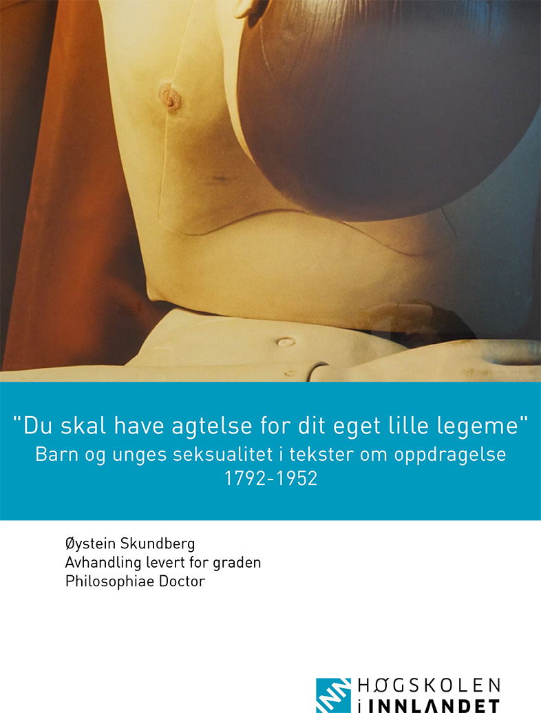 Forsiden til Skundbergs avhandling med utsnitt av Cindy Sherman - Uten navn - 1992.