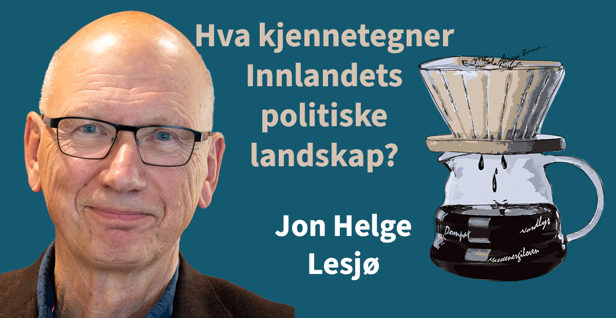 Bilde av Lesjø og tittel på foredraget 