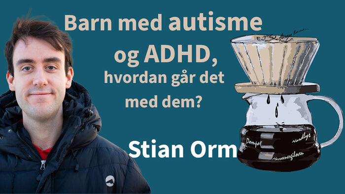 Logo Vettug viten og portrett Stian Orm 