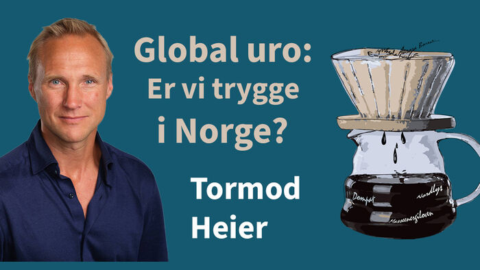 Bilde av Tormod Heier med tekst ved siden av: 
