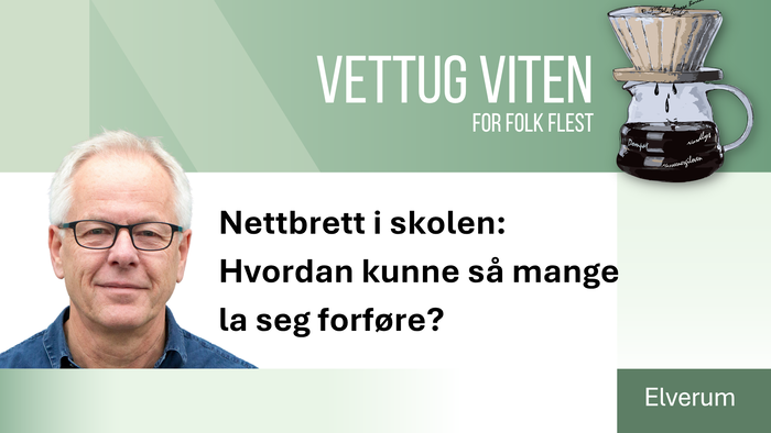 Plakat med bilde og tekst