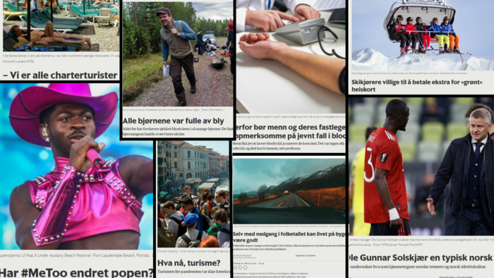 Kollasje av bilder fra forskning.no-reportasjer