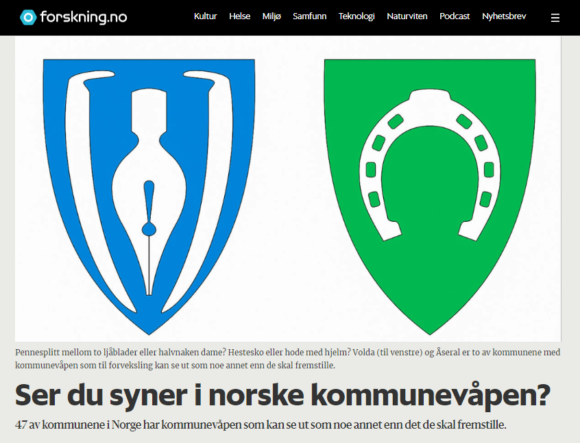 Bilde av to komunevåpen