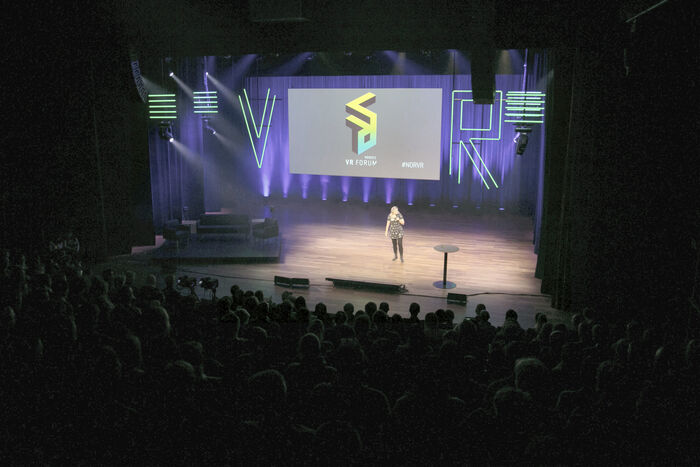 Fra scenen Nordic VR Forum 