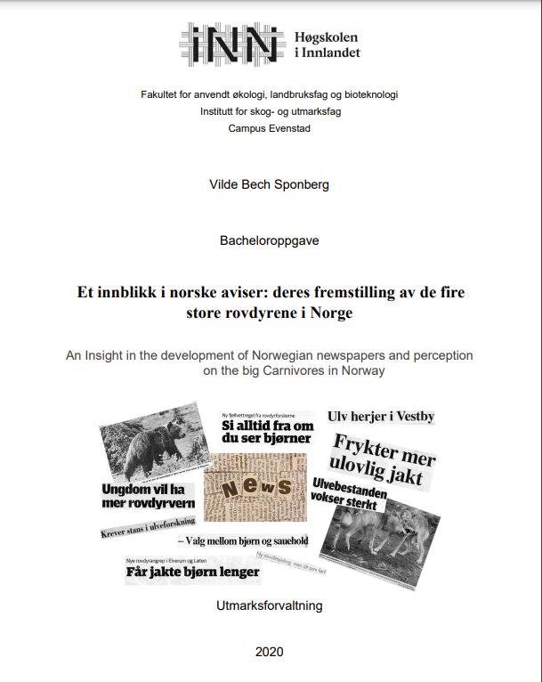Bilde av forsiden på bacheloroppgaven til Vilde Sponberg