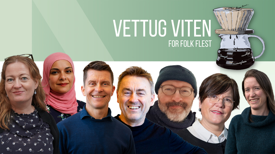 Deltakerne i Vettug viten (bildemontasje)