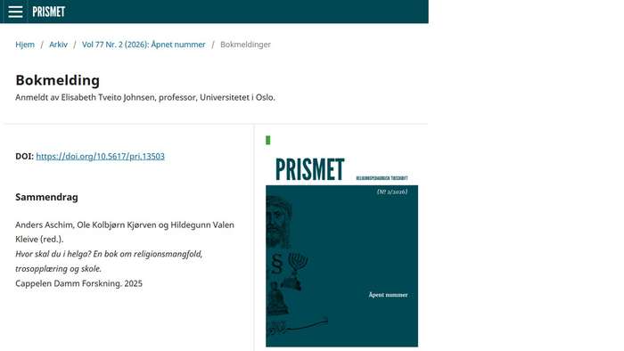 Skjermdump fra Prismet