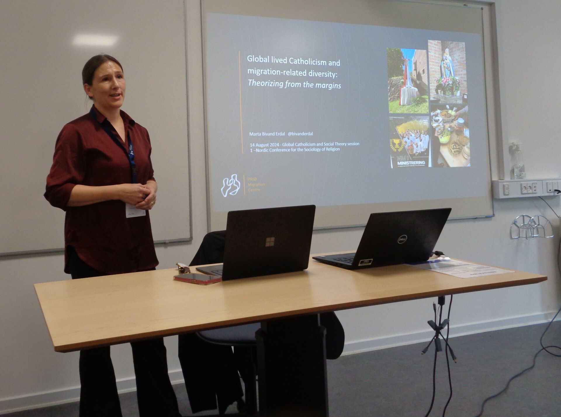 Marta Bivand Erdal presenterer