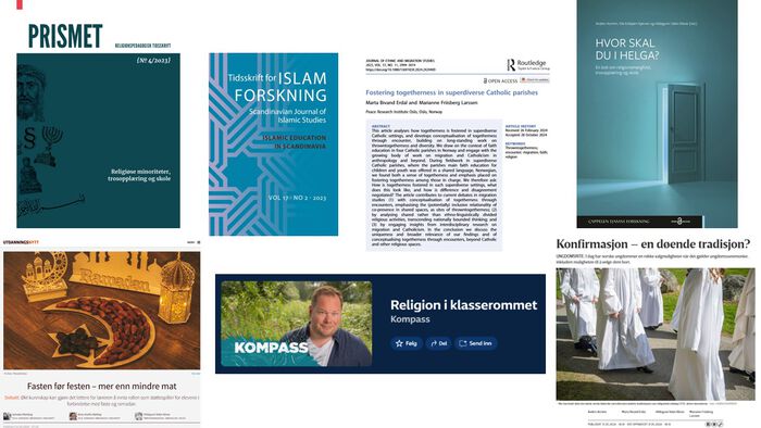 Bilder av publikasjoner fra Faithed