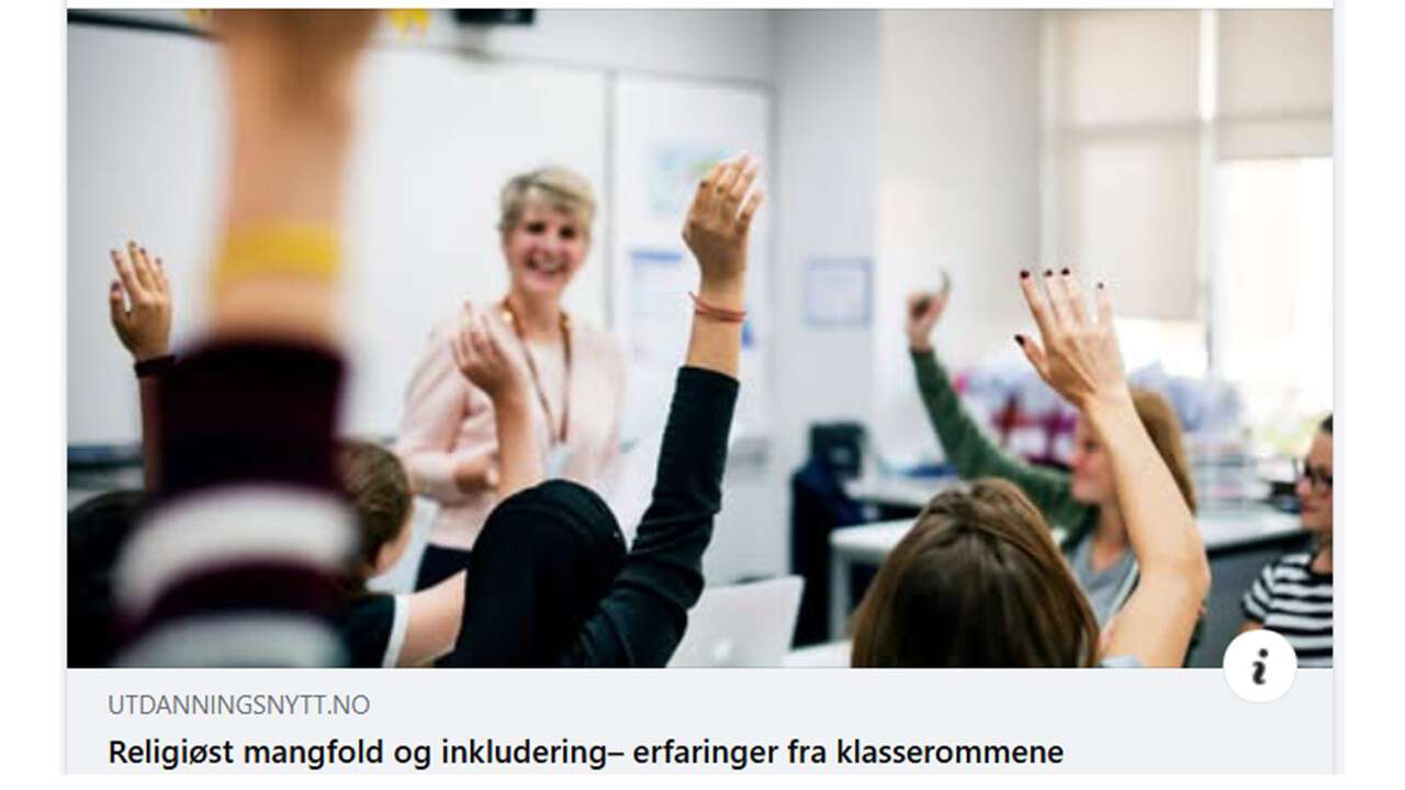 Illustrasjonsfoto fra utdanningsnytt.no - klasseromssituasjon