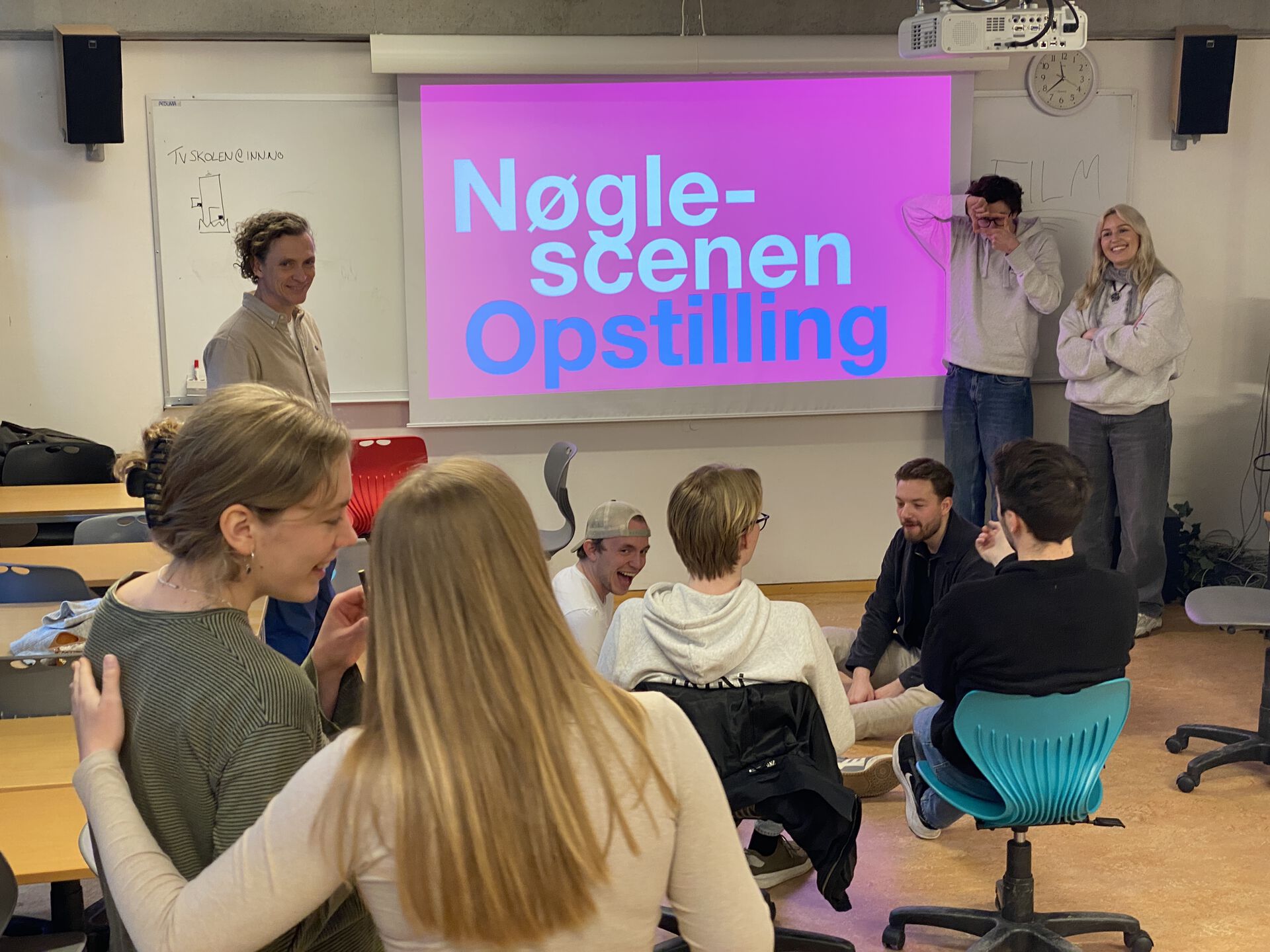 Studenter har workshop i dokumentarregi