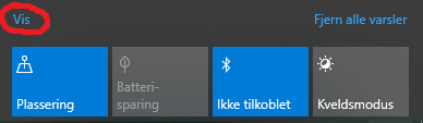Trykk på "Vis"