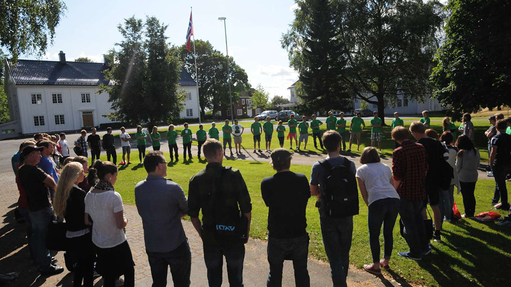Fra studiestart på Blæstad i 2017. (Foto: HINN)
