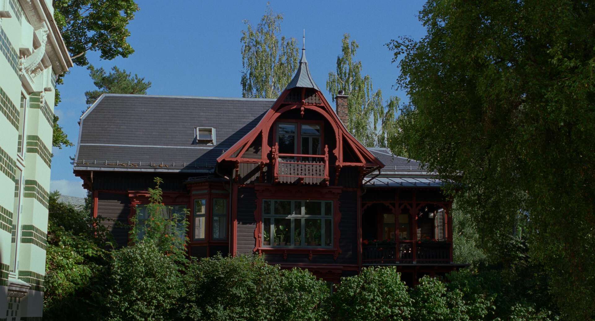 Foto av villaen i Oslo som er brukt i filmen Affeksjonsverdi.