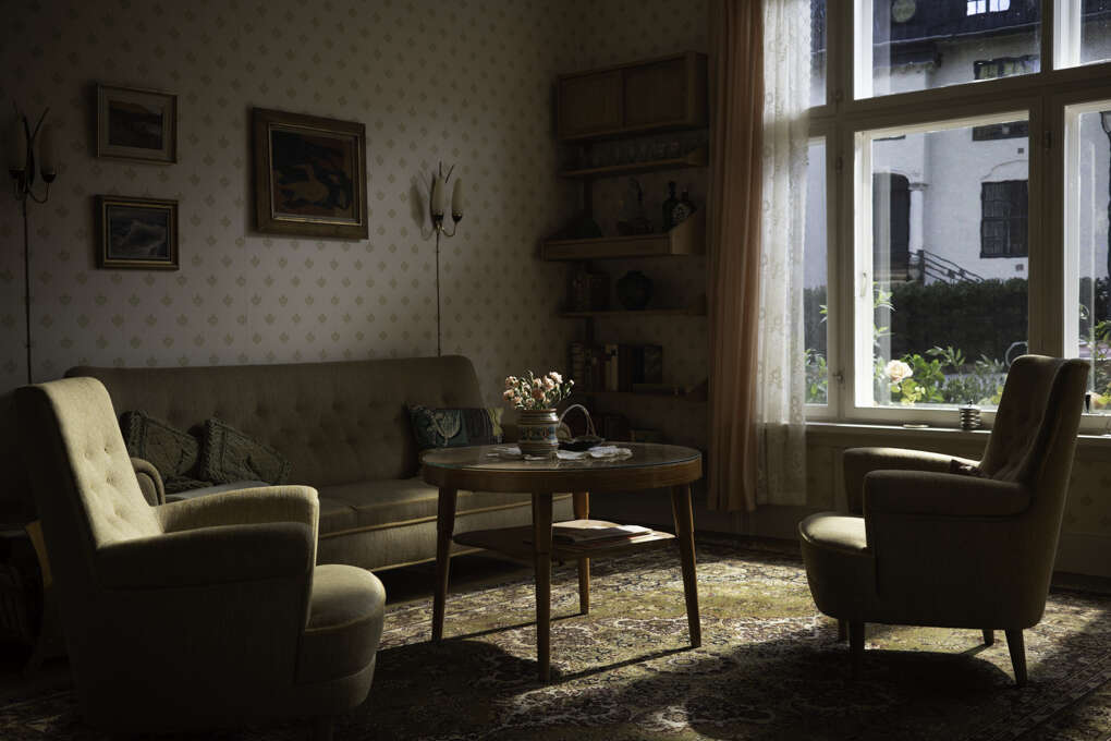 Stue fra 1950-tallet.