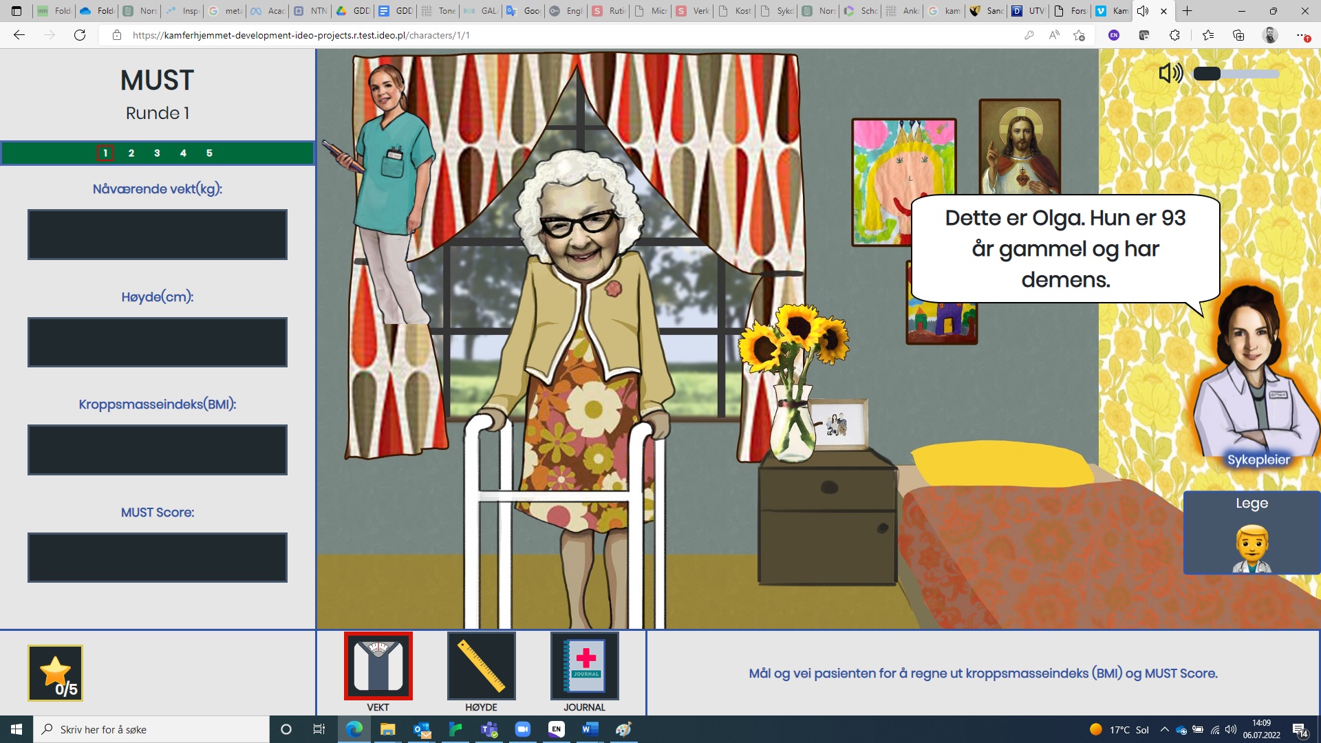 Screenshot av spillet