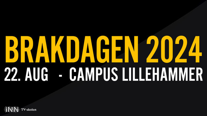 Logoen av Brakdagen i gul skrift på svart bakgrunn