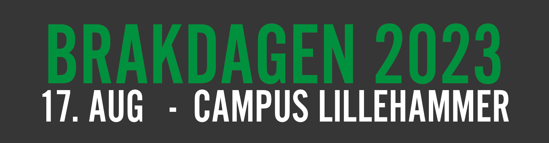 Logo av brakdagen 2023 17. august campus Lillehammer