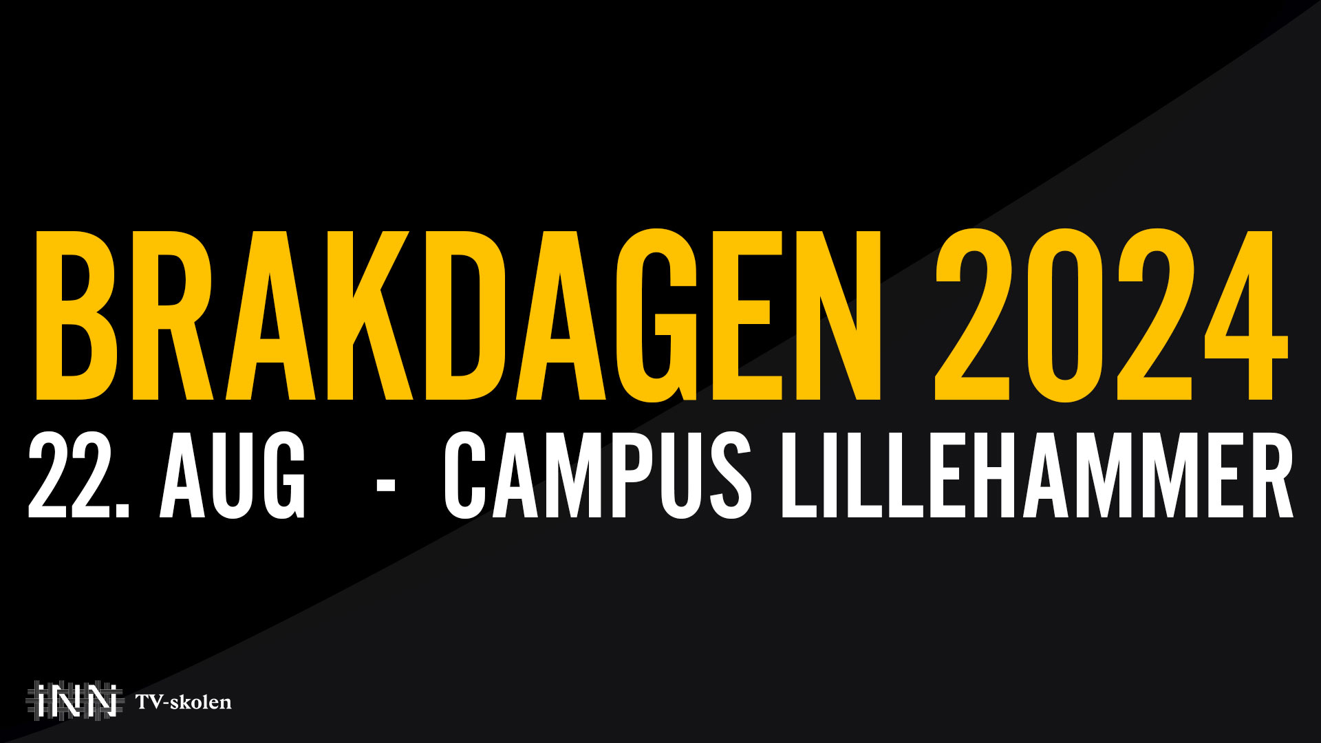 Logoen av Brakdagen 2024 i gult på svart bakgrunn