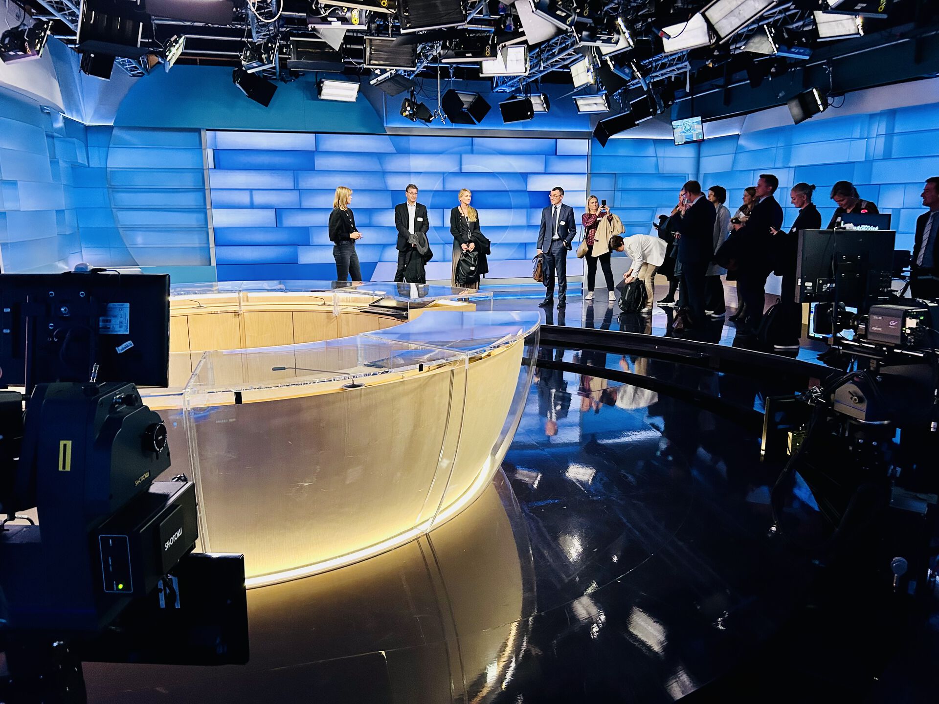 Bilde fra NRK-Dagsrevyen sitt studio