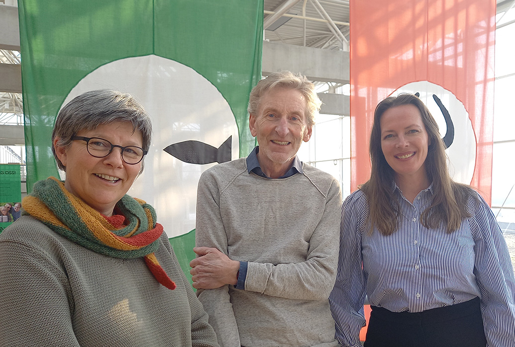 Harald Thuen, Synnøve Myklestad og Stine Vik  (Foto: Gro Vasbotten/HINN)